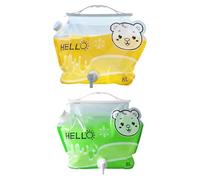 Generico Contenitore per L'Acqua, Design, 42x35x2 Cm/8 L, Vuota Pieghevole Riutilizzabile, per L'Acqua Pieghevole, Materiali Sicuri E Riutilizzabili, per L'escursionismo Zaino in Spal