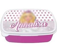 Generico Contenitore Porta Pranzo merenda Bimbi Personalizzabile con NOME BAMBOLA Adatto per Il Tuo Bimbo Quando va a Scuola elementare, infanzia, media