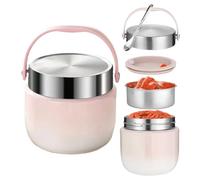 Genérico Contenitore termico per cibi caldi, 1200 ml, per zuppe e creme, portatile per bevande fredde e calde, alimenti, sport, palestra, all'aperto, viaggi, quotidiano, barbecue, spiaggia