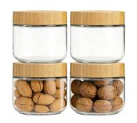 Generico Contenitori Per Avena Notturna Con Coperchio - Barattoli In Da 4 Pezzi Da 10 Once Per La Preparazione Dei Pasti E La Conservazione Degli Alimenti, Design Ermetico A Prova Di Perdite Con