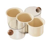 Genérico Contenitori per frutta | Contenitore impilabile per alimenti a 360 gradi - Cesto per frutta secca - per riunioni di famiglia pic-nic cucina campeggio camper appartamento verdure snack