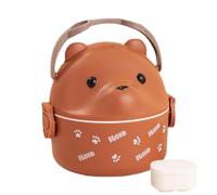Generico Contenitori per il pranzo per bambini - scatola per il pranzo isolata a forma di orso,Contenitore per a tenuta stagna Borsa termica per resistente all'acqua con manico, borsa termi