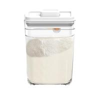 Generico Contenitori portaoggetti quadrati - Coperchi sigillanti a pressa da 4 pezzi, organizer da cucina in PP senza BPA, set impilabile per la conservazione degli alimenti | Contenitori Ermetici