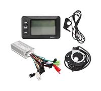 Generico Controller Motore Brushless, Controllo Motore A Onda Sinusoidale, Compatibile con Multitensione 24v/36v/48v, Kit Acceleratore A Pollice PAS