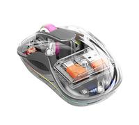 Genérico Controllo del computer wireless ricaricabile, controllo del computer wireless silenzioso | Mouse trasparenti con controllo della luce RGB - soggiorno, aule, studio, silenzi