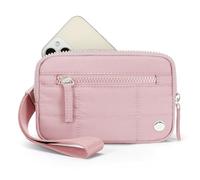Generico Convely Wristlet Wallets, Convely Essential Wristlet, Convely Essential Wallet, Nylon Wristlet Purses for Women (Pink)