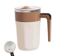 Generico Convenient Travel Mugs - Portable Automatic Stirring Mug | 400ml Stirring Mug for Hot Chocolate, Stainless Steel Coffee Mixing Mugs, Milk Travels Cup, Coffee Travel Cups for Daily Beverage