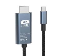 Generico Converter Cable, Type C Cable, 4k Resolution Copper Wire Mirror Mode Plug Play Clear Output Wide Support Seamless Streaming Crisp Display, Computer Accessories for Phone, TV