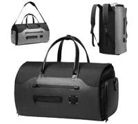 Generico Convertible Garment Bag for Men Women, Carry On Travel Bag with Suit Compartment, Weekend Flight Bags with Shoe Pouch