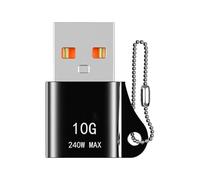 Generico Convertitore Da USB A Tipo C - Adattatori Portachiavi A Ricarica Rapida PD Da 10 Gbps 240 W | Convertitore In Lega Di Alluminio Per Telefoni Cellulari, Tablet, Laptop, Videocamere E Altro