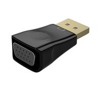 Generico Convertitore Dp A Vga - All'adattatore Vga | Convertitore Del Segnale Universale | Monitor Dei Connettori Video Neri | Cancella Adattatore Di Visualizzazione 'immagine | Accessorio Ele