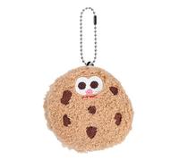 Generico Cookie Stuffed Animal | 1 Simulation Stuffeds Doll Keyring Charm | Portable Cartoon Cute Stuffed Toy Plush Keychain, 6cm/2.4inch Chocolate Chip Toys For Backpack Decor