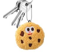 Generico Cookie Stuffed Animal | 1 Simulation Stuffeds Doll Keyring Charm | Portable Cartoon Cute Stuffed Toy Plush Keychain, 6cm/2.4inch Chocolate Chip Toys For Backpack Decor