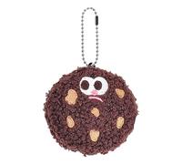 Generico Cookie Stuffed Animal | 1 Simulation Stuffeds Doll Keyring Charm | Portable Cartoon Cute Stuffed Toy Plush Keychain, 6cm/2.4inch Chocolate Chip Toys For Backpack Decor