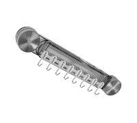 Generico Cooking Utensil Organizer No Drill Acrylic Suction Cup Wall Mount Rack with 8 Hooks Kitchen Spatula Organizer for Spa Closet Entryway Locker Room House Cottage Cabin Home Nursery Yard