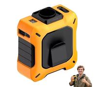 Generico Coolbelts Pro - Wearable Waist Fan, Power Bank with Desktop Stand - 3-in-1 Hands-Free Cooling Fan, Rechargeable Hands-free Personal Wearable Neck, for Outdoor, Camping, Traveling (Yellow)