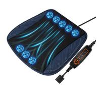 Generico Cooling Car Seat Cover | Ice Silk Mesh + Cotton, 44x44cm, 8 Fans | Summer Ventilated Cushion With Airflow | 8-Motor Breathable Pad For Auto, USB Powered