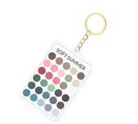Generico Coordination Guide: As a coordination guide, this seasons analysis keychain applies the seasonal warm and cool tone system for quick selection. Match your skin undertone while
