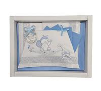 Generico Coordinato Culla Carrozzina lenzuolino in Puro Cotone Neonato 3 Pezzi