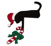 Generico Coperchio della Porta di Natale - Cover di Babbo Natale Coperchio All'aperto | Arreddo Muro di Topper in Metallo retrò | Pesti Porte Dipinte A Mano Topper Decorazioni Natalizie per La Festa
