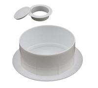 Generico Coperchio Foro a Parete, Copertura del Foro da Parete Decorativo in plastica, Copertura Decorativa per sfiato Protettivo per Tubo di Tubo di Aria condizionata Bianco Type63