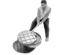 Generico Coperchio per tombino in Acciaio Rinforzato per Pozzi in Cemento, Coperchio per fognatura Circolare e Fossa settica per marciapiedi Urbani, banchine, pavimentazione - Dimensioni personalizza