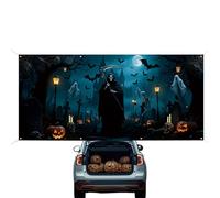 Generico Coperchio Porta Garage di Halloween - Banner del Cancello del Cimitero | Arredamento Garage Spettrale | Disponibile da Parete Spaventoso per Le Feste per Vacanze in Casa All'aperto