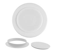 Generico Coperchio Protettivo del Foro Muro di Aria condizionata, Tappo di sfiato di bloccaggio a Scatto in plastica Rotonda, Tappo per Tubo Decorativo Bianco Bianco 110mm