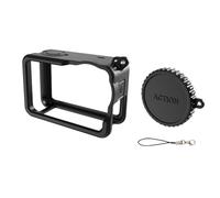 Generico Coperchio protettivo in silicone per DJI OSMO Action 6 Custodia a conchiglia antiscivolo antigraffio, antigoccia e lavabile, con accessori per la copertura dell'obiettivo