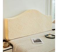 Generico Coperchio Testiera Elastico in Jacquard, Resistente ai Graffi Adatto a testiere piatte e curve, Protettore Decorativo per Camera da Letto Girasole - Giallo 78.7in /200cm