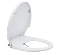 Generico Coperchio WC con Bidet Lavaggio Glutei Femminili Sedile Copertura for sciacquone Intelligente Sgabello for Pulizia Non Elettrico(O-Shape)