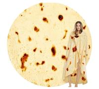 Generico Coperta Burrito, Coperta Tortilla Per Adulti E Bambini, Divertente Coperta Morbida In Flanella Per Taco, Coperta Per Cibo Novità, Coperta Per Cibo Realistica Per Bambini Cane Bambino