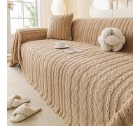 Generico Coperta Copridivano In Ciniglia Resistente, Copridivano Antigraffio Lavabile, Protezione Per Mobili Resistente E Adatta Agli Animali Domestici Per Divano Componibile