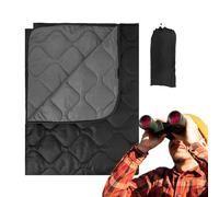 Generico Coperta da Campeggio, Coperta da Viaggio Ripiegabile e Antivento, Trapunta Calda Multifunzionale per la Stagione Fredda, Trapunta Leggera per Viaggi, 32 cm x 20, Black