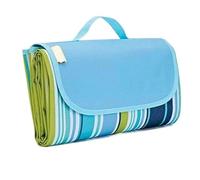 Generico Coperta da Picnic Portatile Pieghevole, addensata, Impermeabile, Spiaggia, Leggera, Tenda Campeggio, Tappetino pascolo for Feste, Viaggi all'aperto(145x80cm Blue)