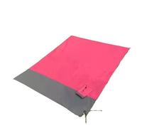 Generico Coperta da Spiaggia antisabbia 200 X 140 cm 210 Tappetino Impermeabile Picnic Leggera for Viaggi Escursionismo Sport(Red,210 * 200cm)