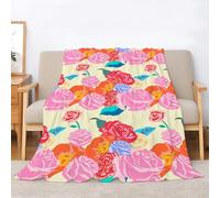 Generico Coperta FlanellaRosaPlaidFresh And LightCoperta Lana - Morbidezza Estrema e Calda, Plaid Pile per Letto/Divano/Viaggio - Lavabile in Lavatrice, 178x203cm(70x80inch)·A113