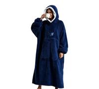 Generico Coperta Indossabile Pullover in Pile Caldo con Tasca | Coperta Indossabile con Cappuccio Per Campeggio, Passeggiate Col Cane, Riunioni Di Famiglia, Guardare La TV E Pisolini
