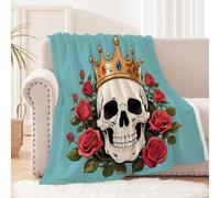 Generico coperta matrimoniale invernale 130x150 cm Scheletro coperta lana Tessuto caldo in Poliestere per Letto Divano Viaggio Esterno, Leggero e Confortevole, adatto a animali EM2130-1879