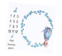 Generico Coperta Mensile per Tappe Fondamentali, Sfondo Fotografico Ragazzo Ragazza Lavabile e Riutilizzabile Motivo Flower Bear, Accessorio per Fotografia Ragazzo Ragazza e Studio