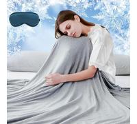 Generico Coperta rinfrescante Forcipower Summer Ultimate, coperta rinfrescante per l'estate, leggera, traspirante e pratica per chi suda durante il sonno (Grigio, 130 * 150CM)