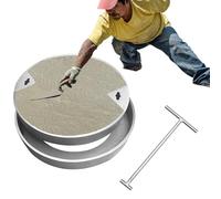 Generico Copertura Decorativa per tombini settici da Esterno - Soluzione di Accesso Nascosta per Giardini, vialetti e Cortili - Design Durevole, Elegante e Sicuro per l'architettura del Paesaggio Dom