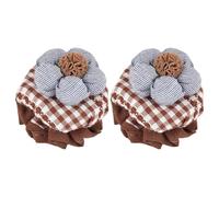 Genérico Copertura di sicurezza della della porta per bambini - Coperture per manopole per porte per bambini | Gestione dei fiori in tessuto 2 pezzi protezione floreale interna decorativa