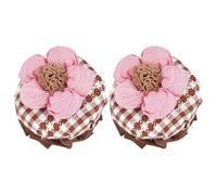 Genérico Copertura di sicurezza della della porta per bambini - Coperture per manopole per porte per bambini | Gestione dei fiori in tessuto 2 pezzi protezione floreale interna decorativa