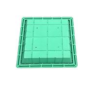 Generico Copertura E Telaio Invisibili in Plastica,Coperchio del Serbatoio Settico da Incasso Quadrato Coperchio per Fognatura A Filo,Copertura del Pozzo di Ispezione ， Coperchio Scarico A Pavimento