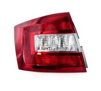 Generico Copertura Fanale Posteriore Per Skoda Per Spaceback 2014-19 Car Tail Driving Brake Light Signal Cover No Bulb 5JJ945112A kit(Red Left)