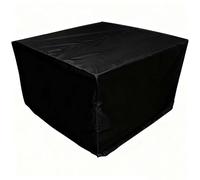 Generico Copertura Impermeabile per Mobili da Giardino, 420D Oxford Resistente, Anti-Vento e UV, Quadrata per Tavolo, Braciere o Divano (Black 180x120x74cm)