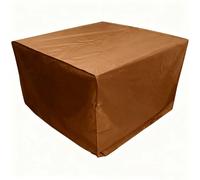Generico Copertura Impermeabile per Mobili da Giardino, 420D Oxford Resistente, Anti-Vento e UV, Quadrata per Tavolo, Braciere o Divano (Brown 250x190x80cm)