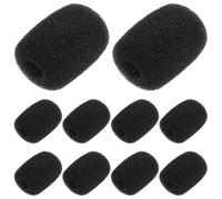 Generico Copertura in Schiuma per Microfono a Bavero Modelli V3 V6x V8x V8s1 V9s Set 10 Pezzi Antipolvere e Filtro Anti-pop per Microfono Auricolare Ricambio Compatibile Casco Riduzione