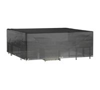Generico Copertura Mobili da Giardino 16 Occhielli 300x300x75cm Quadrata,Nero,2.22kg,319307